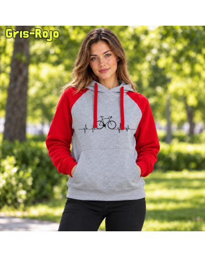 Sudadera Bicolor unisex - Bici Latido