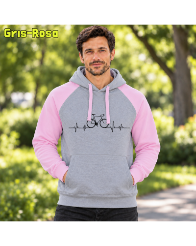 Sudadera Bicolor unisex - Bici Latido