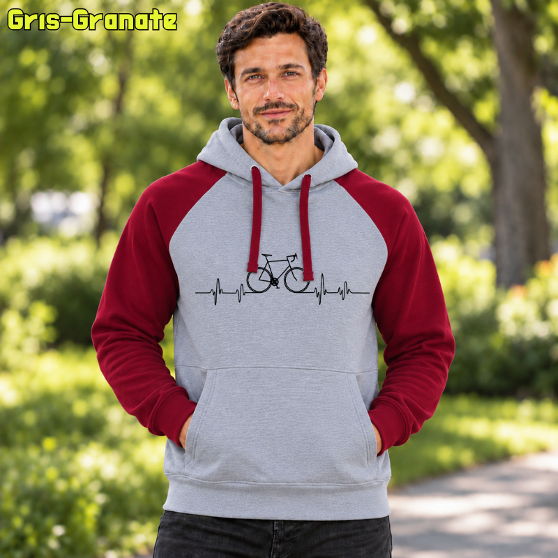 Sudadera Bicolor unisex - Bici Latido