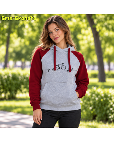 Sudadera Bicolor unisex - Bici Latido