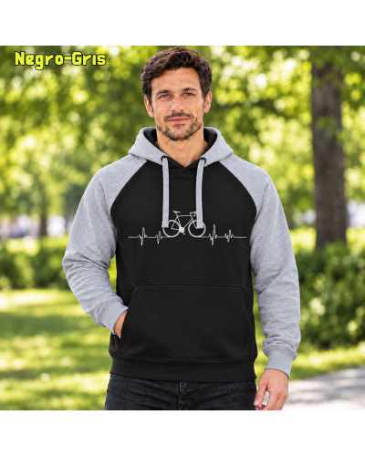 Sudadera Bicolor unisex - Bici Latido