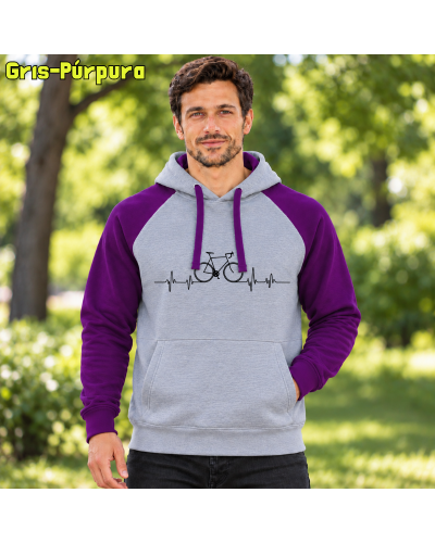 Sudadera Bicolor unisex - Bici Latido
