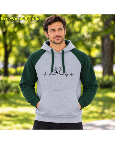 Sudadera Bicolor unisex - Bici Latido