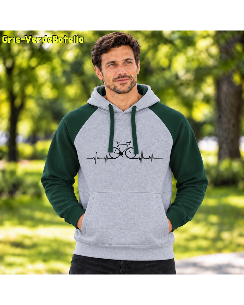 Sudadera Bicolor unisex - Bici Latido