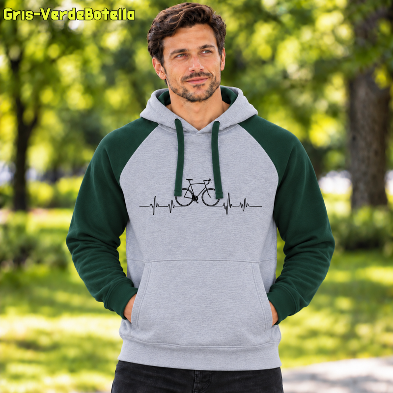 Sudadera Bicolor unisex - Bici Latido