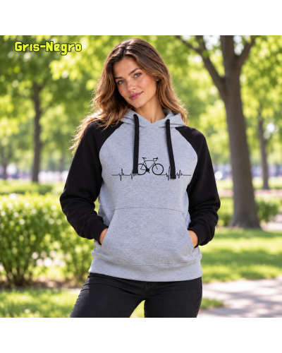Sudadera Bicolor unisex - Bici Latido