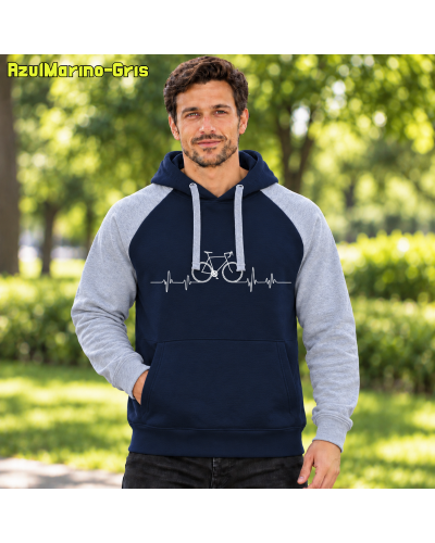 Sudadera Bicolor unisex - Bici Latido