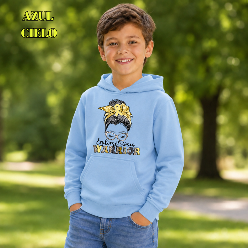 Endometriosis Warriors - Sudadera Niño Con Capucha