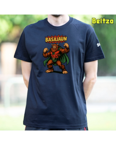 GizonKamiseta-Basajaun Comic Beltza