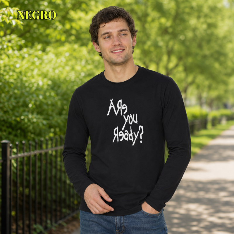Camiseta Hombre Manga Larga - Ready