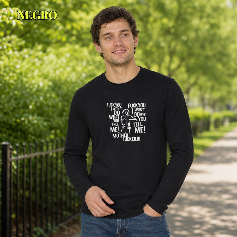 Camiseta Hombre Manga Larga - Tell Me