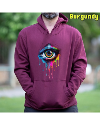 Sudadera hombre con capucha Eye  La Kamiseta K Buskas