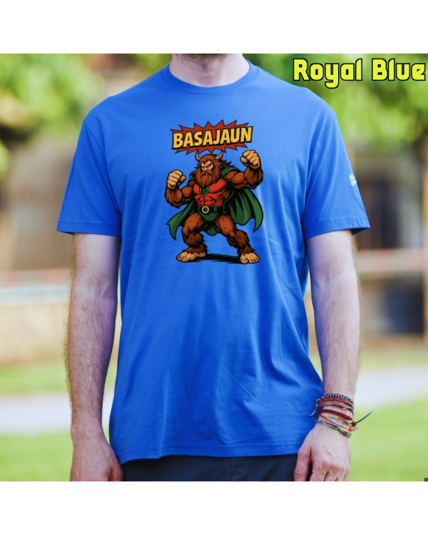 GizonKamiseta-Basajaun Comic RoyalBlue