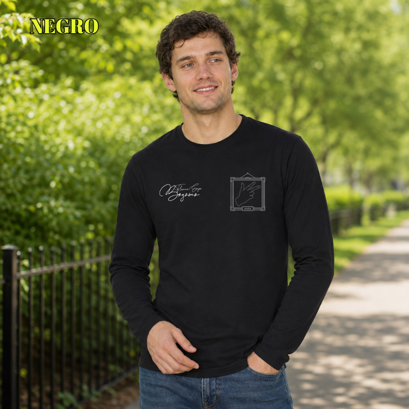 Aura - Camiseta Hombre Manga Larga