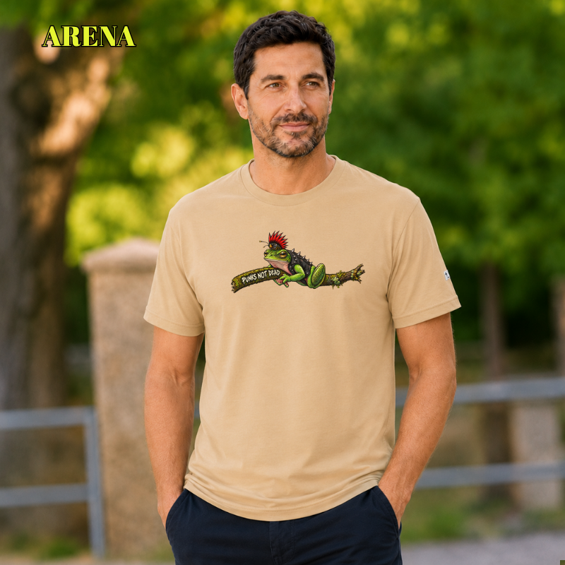 Camiseta Hombre Manga Corta - Rana Punk