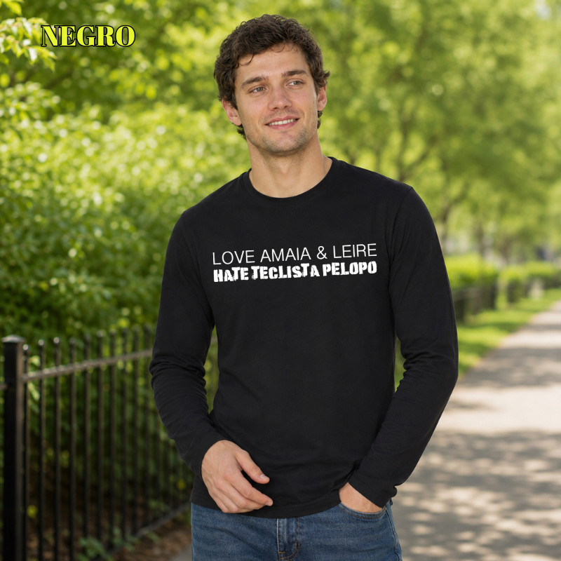 Pelopo - Camiseta Hombre Manga Larga