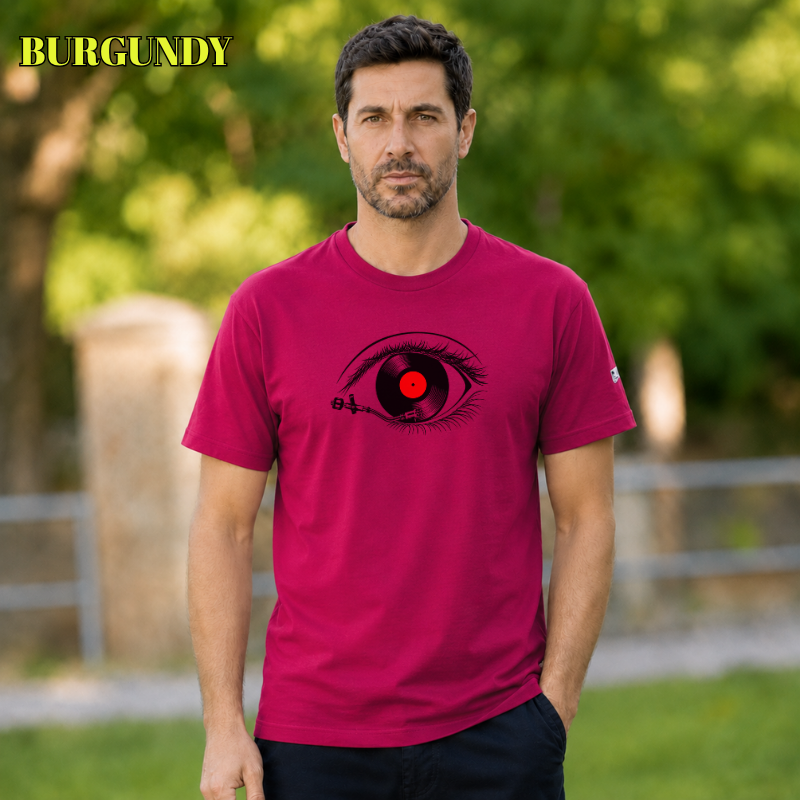 Camiseta Hombre Manga Corta - Ojo Vinilo