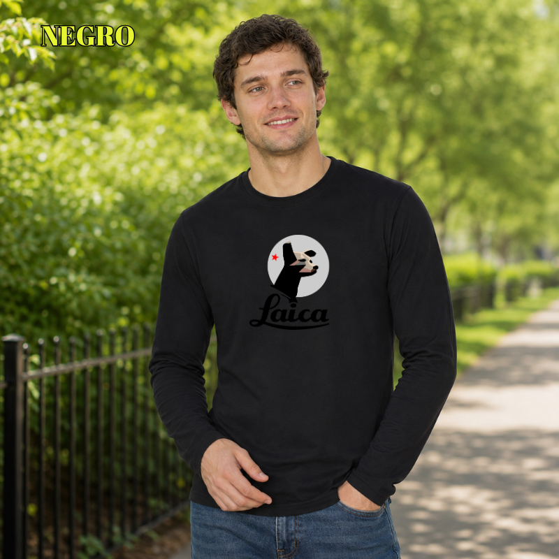 Camiseta Hombre Manga Larga- Laica