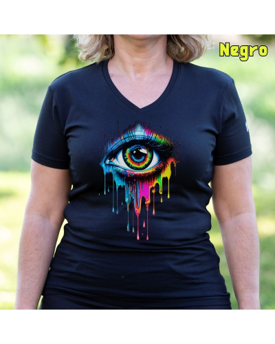 Camiseta Mujer Eye - manga corta