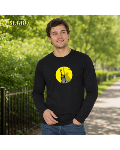 Camiseta Hombre Manga Larga - Libertad