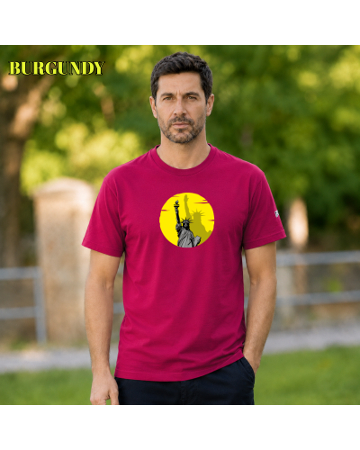 Camiseta Hombre Manga Corta  -Libertad