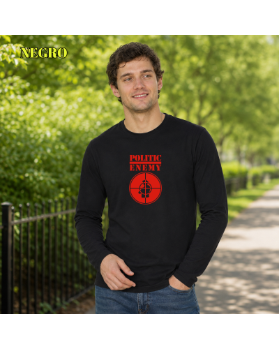 Camiseta Hombre Manga Larga - Politic Enemy