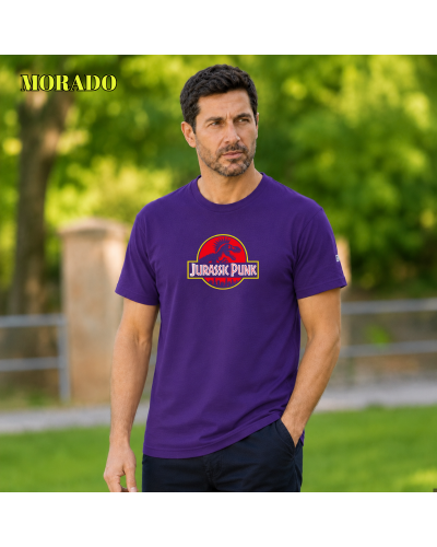 Camiseta Hombre Manga Corta - Punk Jurásico