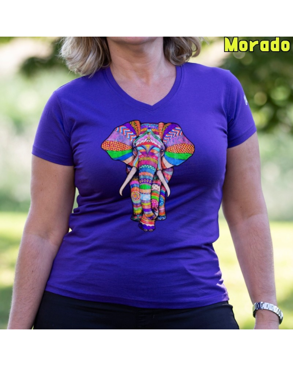 Camiseta Mujer Mujer Elephant - manga corta