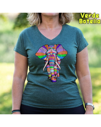 Camiseta Mujer Mujer Elephant - manga corta