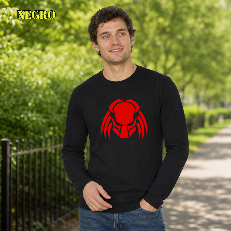 Camiseta Hombre Manga Larga - Depredador