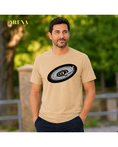Camiseta Hombre Manga Corta - Galaxia Vinilo