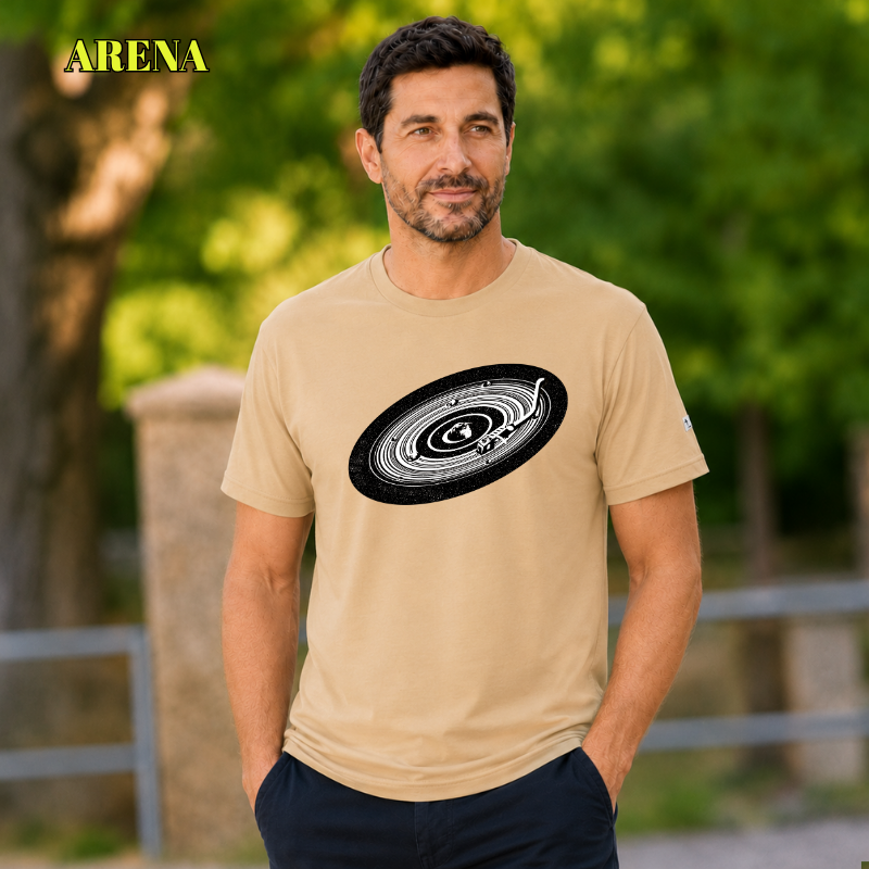Camiseta Hombre Manga Corta - Galaxia Vinilo