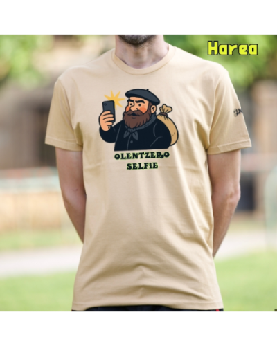 GizonKamiseta-Olentzero Selfie Harea