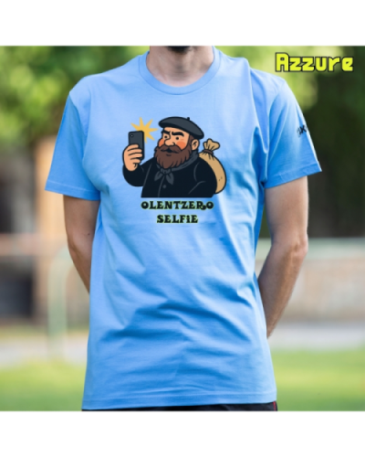 GizonKamiseta-Olentzero Selfie Azzure