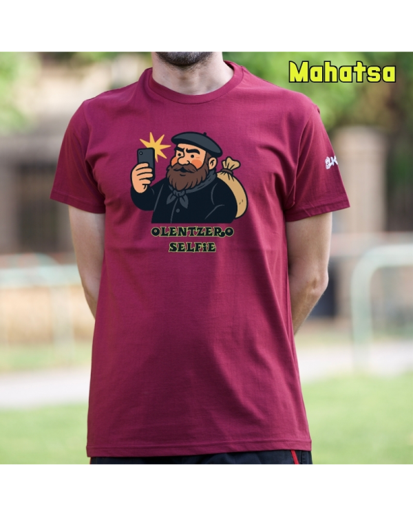 GizonKamiseta-Olentzero Selfie Mahatsa