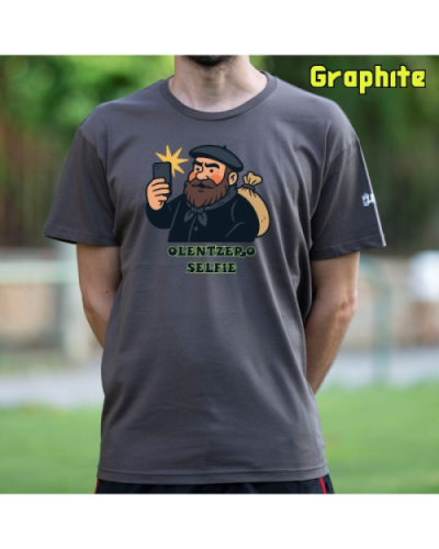 GizonKamiseta-Olentzero Selfie Graphite