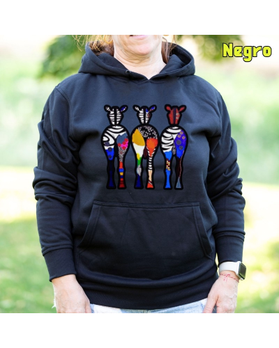 THREE COLORFUL ZEBRAS
