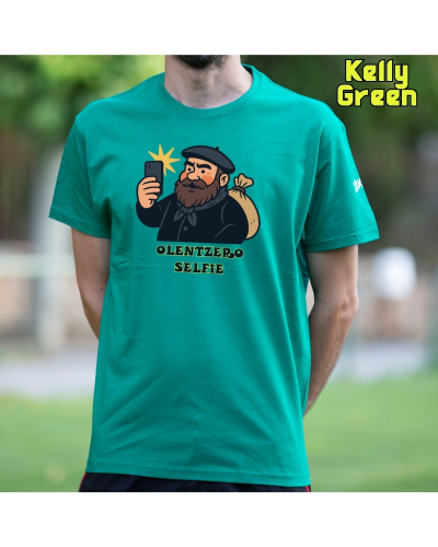 Gizonezkoen Kamiseta - Olentzero Selfie