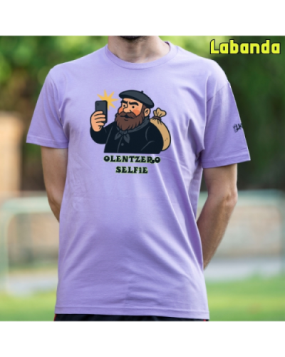 GizonKamiseta-Olentzero Selfie Labanda