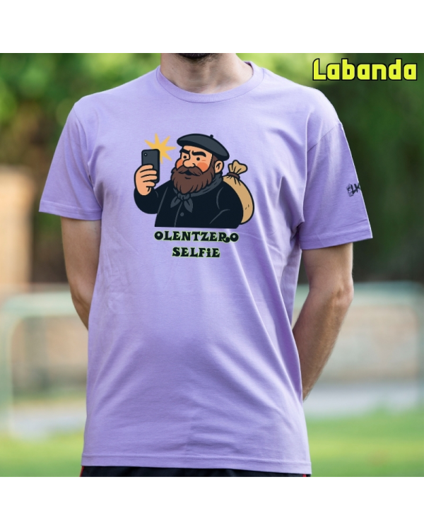 GizonKamiseta-Olentzero Selfie Labanda
