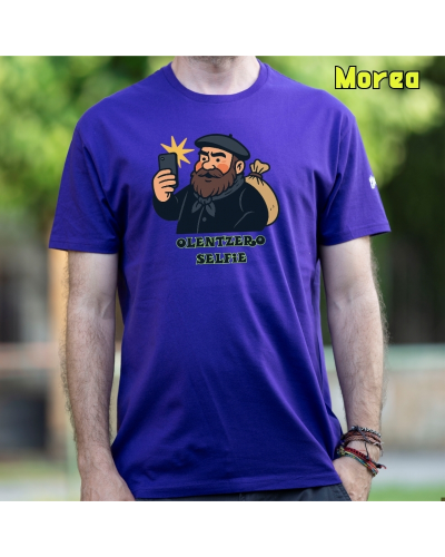 Gizonezkoen Kamiseta - Olentzero Selfie