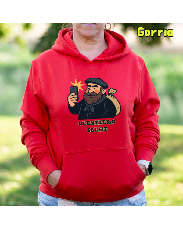 EmakumeTxanodunJertsea-Olentzero Selfie Gorria