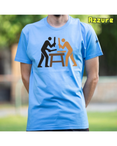 GizonKamiseta-Txalaparta Azzure