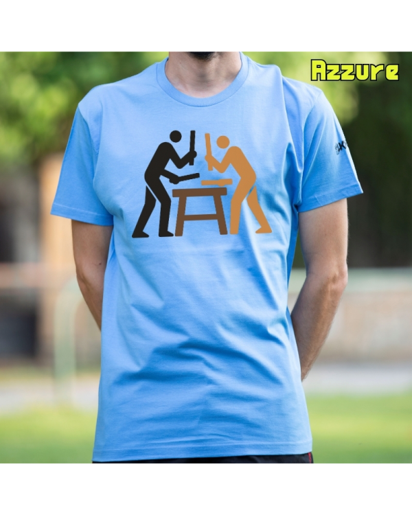 GizonKamiseta-Txalaparta Azzure