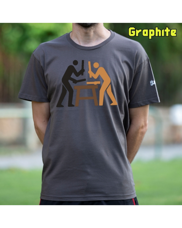 GizonKamiseta-Txalaparta Graphite