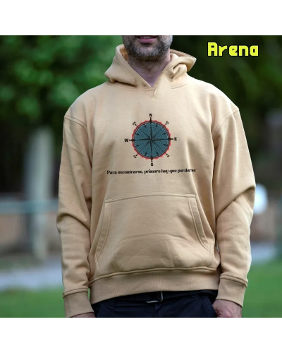 Sudadera hombre con capucha Norte Sur  La Kamiseta K Buskas
