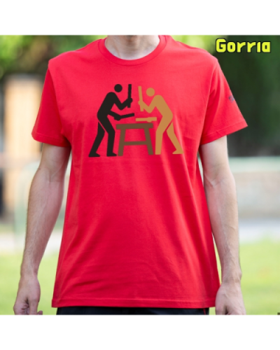 GizonKamiseta-Txalaparta Gorria