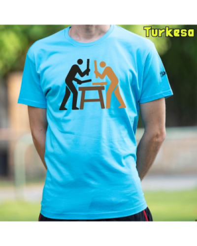 GizonKamiseta-Txalaparta Turkesa