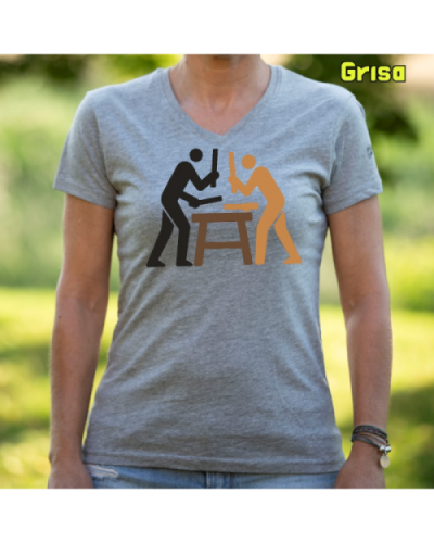 Emakume Kamiseta-Txalaparta Grisa