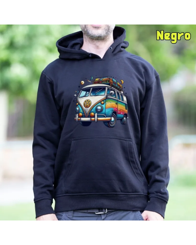 Sudadera hombre con capucha Love Van  La Kamiseta K Buskas